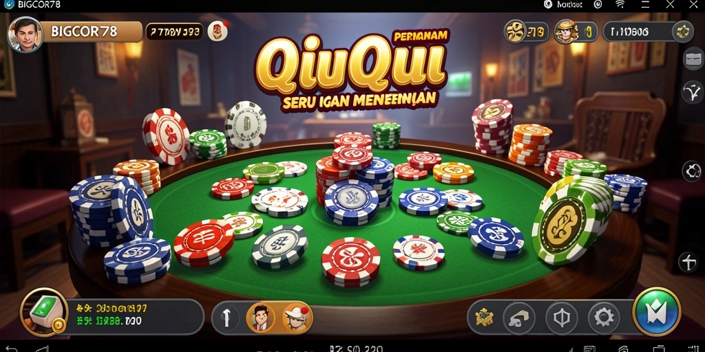 Tampilan gameplay QiuQiu yang seru dan interaktif.