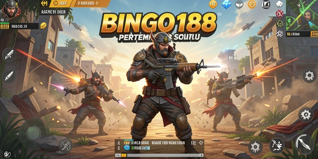 Tangkapan layar yang menunjukkan aksi pertempuran seru di BINGO188.