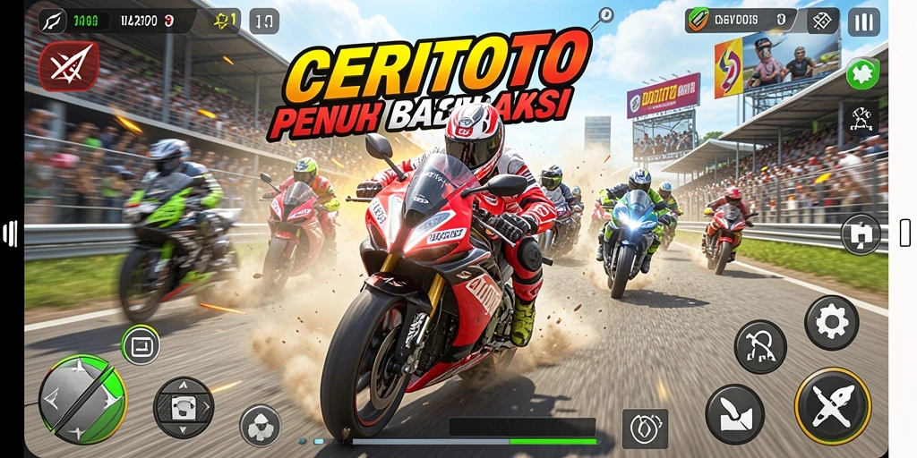 Tampilan menarik dari gameplay CERITOTO yang mendebarkan.