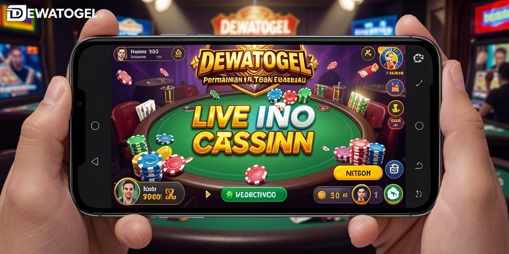 Tampilan gameplay Live Casino DEWATOGEL yang menarik dan interaktif.