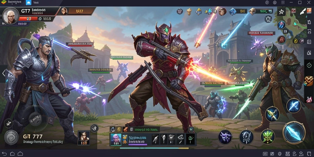 Tampilan gameplay SLG yang menegangkan dan strategis di GT777.