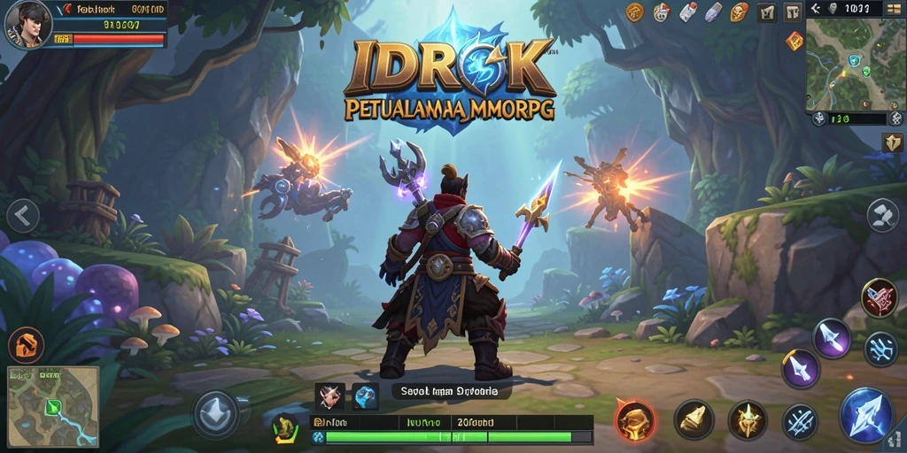 Tampilan gameplay <strong>IDROK</strong> yang epik dalam dunia MMORPG.