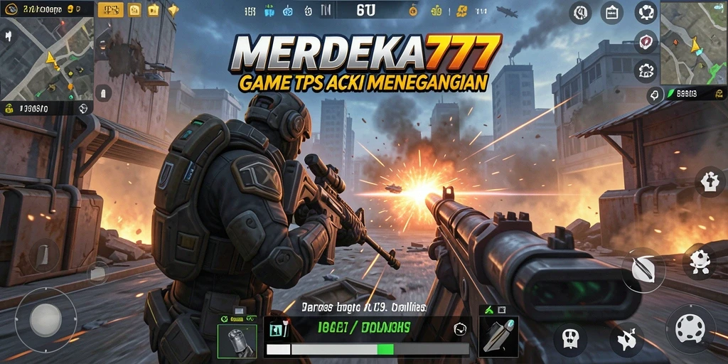 Tampilan gameplay mendebarkan dari MERDEKA777 yang penuh aksi.