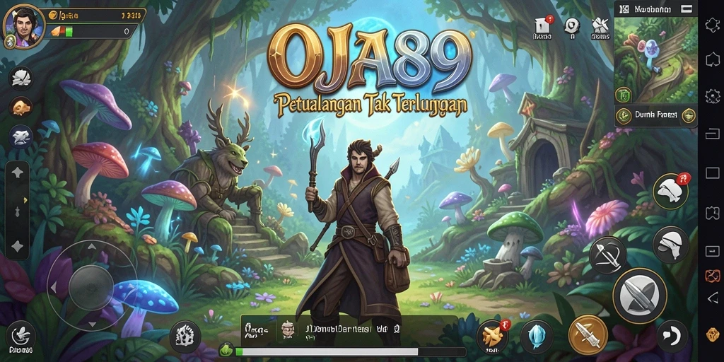 Tampilan gameplay OJA89 yang penuh aksi dan petualangan.