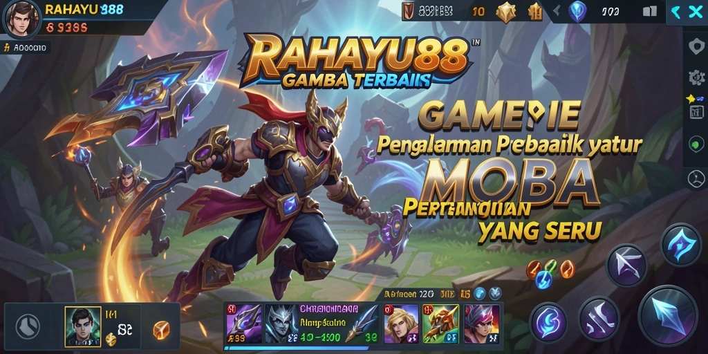 Screenshot gameplay seru RAHAYU88 saat pertarungan tim berlangsung.