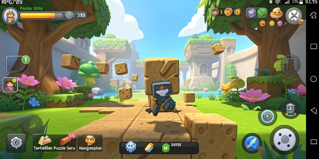 Screenshot gameplay RP6789 menunjukkan aksi seru dalam memecahkan puzzle.