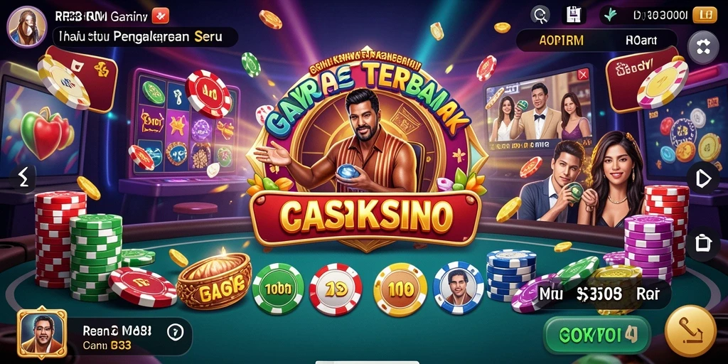 Tampilan gameplay seru dan mendebarkan di RR33.