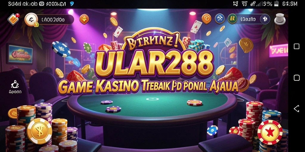 Tampilan gameplay menarik dari ULAR288 dengan suasana Kasino.